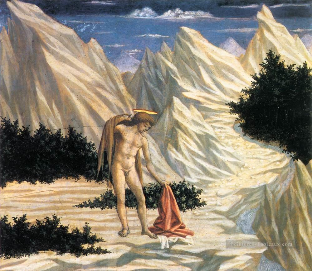 Saint Jean dans le désert Renaissance Domenico Veneziano Peintures à l'huile